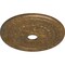 Ekena Millwork Palmetto Ceiling Medallion (Canopies up to 3 5/8"), 23 5/8"OD x 3 5/8"ID x 1 5/8"P, Rubbed Bronze CM23PMRZS - alternate 3